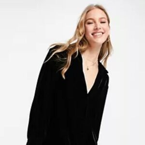ASOS black v neck cocktail dress